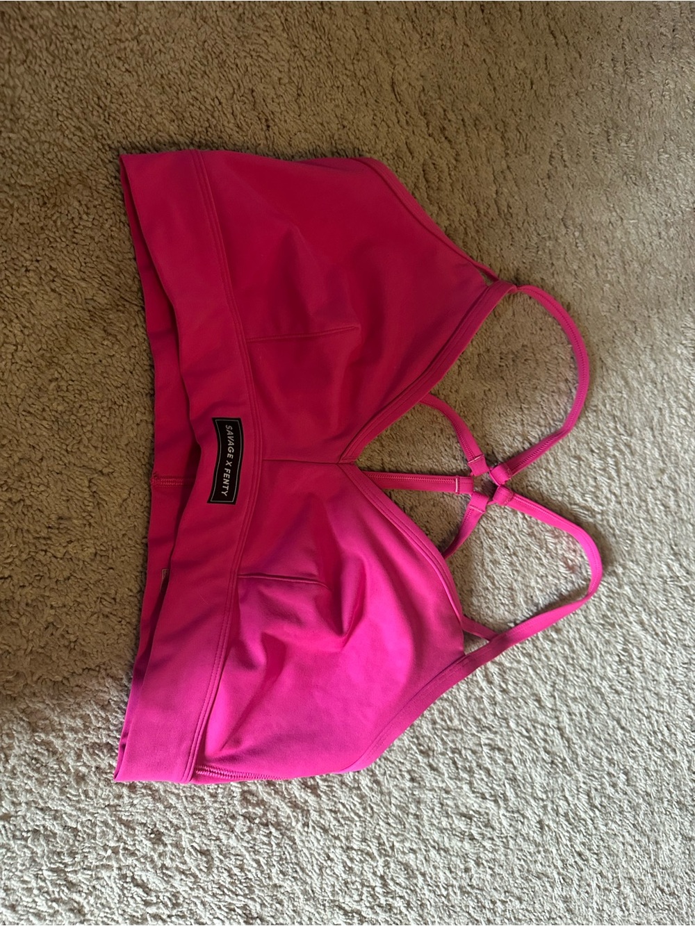 Savage X Fenty Hot Pink Bralette with Strappy Back